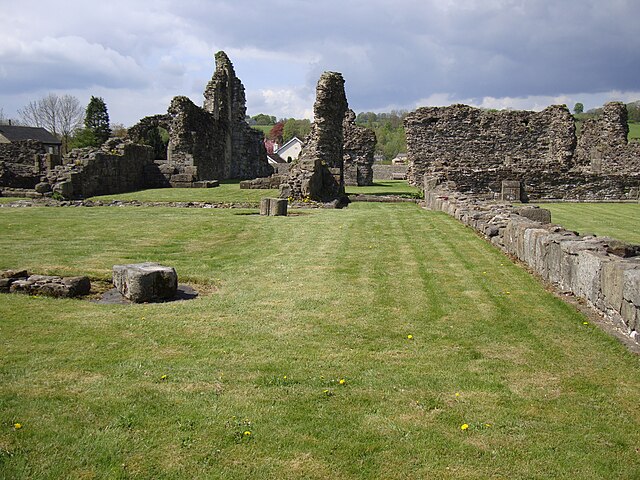 The ruins of Sawley Abbey.