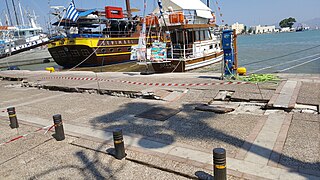 Dégâts sur le port de Kos