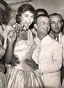 Emilio Schubert com Giorgia Moll, 1955