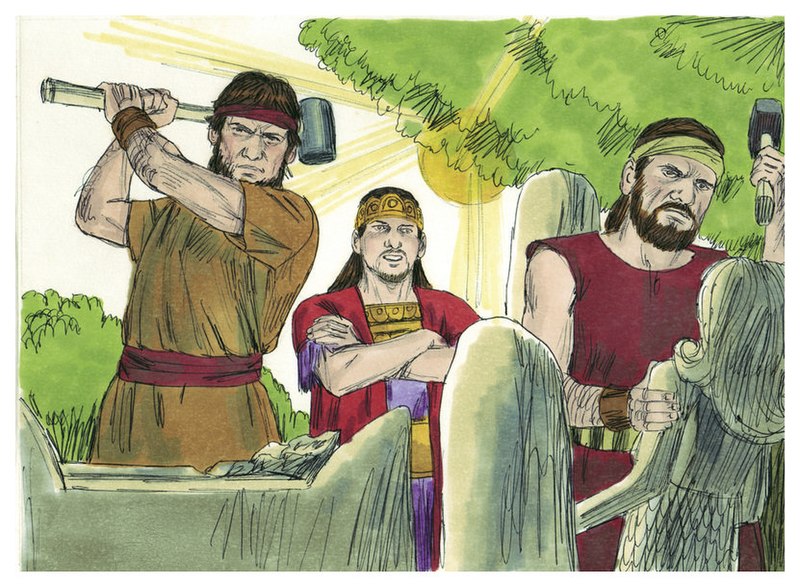 File:Second Book of Kings Chapter 23-3 (Bible Illustrations by Sweet Media).jpg
