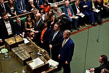 Results of the division announced at 14:50. Tellers from left to right: Matt Western, Thangam Debbonaire, Stuart Andrew and Iain Stewart. Second Letwin Amendment Result.jpg