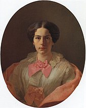 J. Köhlerin muotokuva Nadezhda Pavlovnasta, 1855