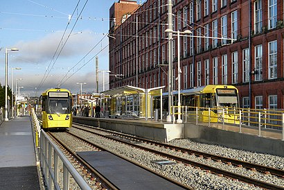 How to get to Shaw & Crompton Metrolink Station with public transport- About the place