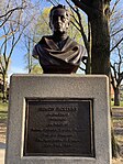 Statue of Simón Bolívar in Trinity Bellwoods Park, Toronto, Canada.