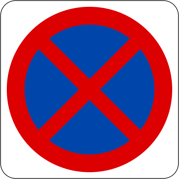 File:Singapore road sign - Prohibitory - No stopping.svg