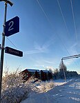 Spår 2 vid Sjundeå station.