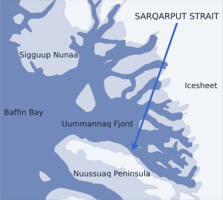 <span class="mw-page-title-main">Sarqarput Strait</span> Strait in Greenland