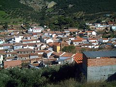 Vista parcial del centro del pueblo