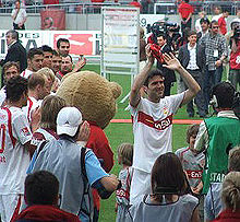 Zvonimir Soldo at his Bundesliga farewell match Soldo oprostaljka.jpg