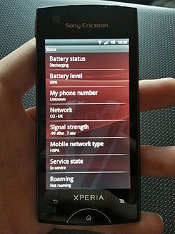 Sony Ericsson Xperia Ray Status.jpg