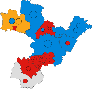 South Derbyshire UK ward map 2023.svg