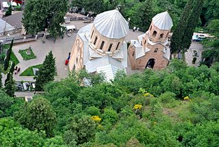 Mtatsminda Pantheon Cemetery in Tbilisi, Georgia