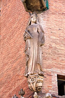 1-Elisabet de Nimes, esposa del comte Ramon Berenguer I. Arnau va fer el rostre com la Immaculada de Vallmitjana