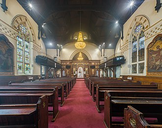 The nave of the church in 2015 St Mark's Coptic Church Interior, London, UK - Diliff.jpg