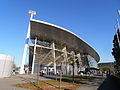 Rückseite der Haupttribüne im August 2013