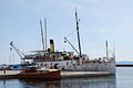 S/S Trafik, moored in its home harbour, Hjo, Sweden