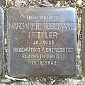 Stolperstein in Mühlacker für Margarete Rosemarie Hettler (17. Februar 2019)