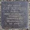 Stolperstein Walddörferstraße 357 (Kurt Oldenburg) in Hamburg-Tonndorf.JPG