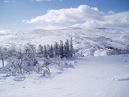 Storlien, a ski resort at the Swedish-Norwegian border.