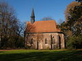 Castle chapel in the park, southern aspect