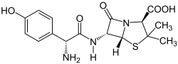 Formula strutturale di amoxicillina