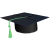 Student hat 2.svg