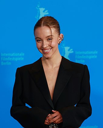 Sweeney at the 73rd Berlin International Film Festival in 2023