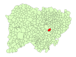 Kaart van Monterrubio de la Sierra