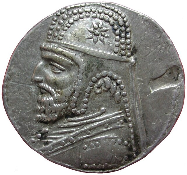 File:Tetradrachm of the Parthian monarch Orodes I, Seleucia mint.jpg