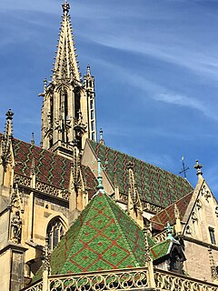 St Theobalds Church, Thann Church in Haut-Rhin, France