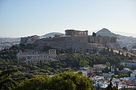 The Acropolis of Athens from Philopappos Hill on May 21, 2020.jpg