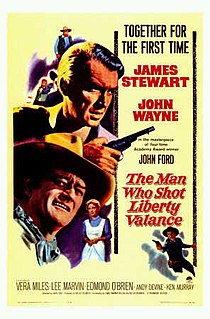 <i>The Man Who Shot Liberty Valance</i> 1962 film by John Ford