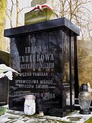 The headstone on Irena Sendler's grave