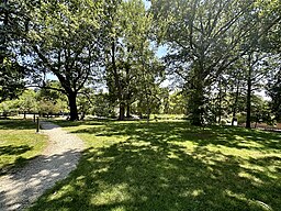 The grounds surrounding the Joslyn Castle