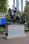 Theodore Roosevelt statue and pedestal - Portland, Oregon (2016).jpg