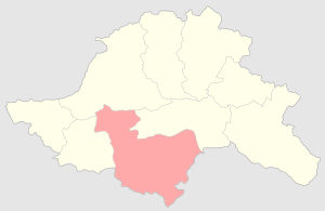 Борчалинский уезд на карте