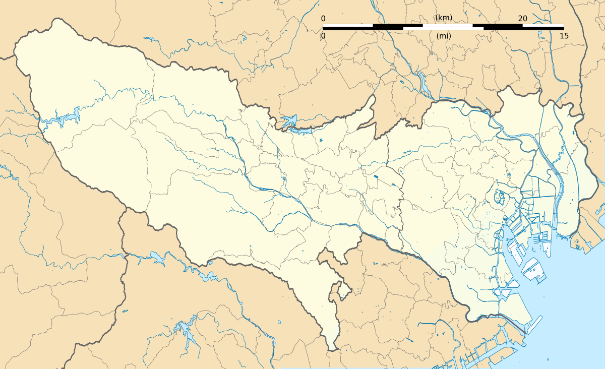 ぱたごん/東京の貝塚の分布図の位置（東京都内）