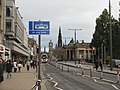 Princes Street, eastbound approach to stop