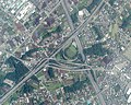 鶴ヶ島ジャンクション周辺の空中写真。（2019年撮影）