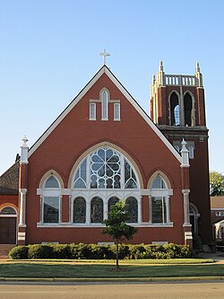 Tupelo MS sejarah Gereja Metodis Pertama 412 Utama Street.jpg