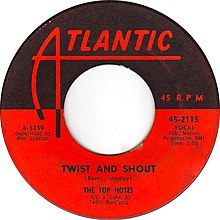 Twist and Shout by The Top Notes B-side US vinyl label.jpg