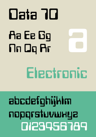 <span class="mw-page-title-main">Data 70</span> Typeface