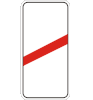 Countdown beacon to railway crossing on right side of road (80 metres to crossing)