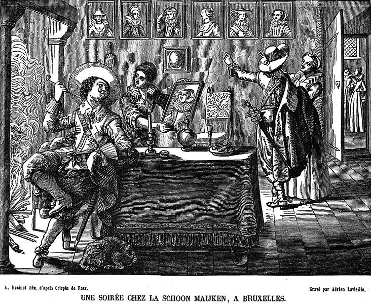 File:Une soiree chez la Schoon Mijken, a Bruxelles. Wellcome L0009755.jpg