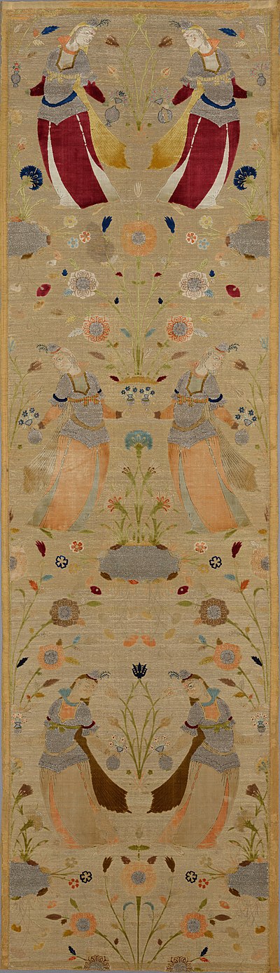 Miniatuur voor Bestand:Unknown, Iran, 17th Century - Silk Velvet Textile - Google Art Project.jpg