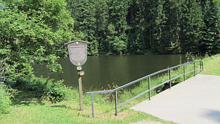 Lower Grumbach Pond Dam in Germany, Closest city: Clausthal-Zellerfeld