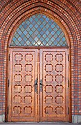 Uranienborg kirke, front door.