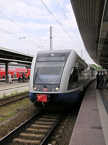 Zug der UBB im Bahnhof (2006)