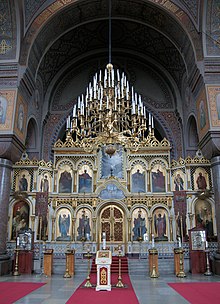 The iconostasis Uspenskin katedraali.JPG