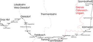 Route of the Styrian Eastern Railway